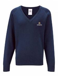 AJ930 - V-Neck Jumper Navy Boys Jumper KJ3115