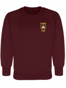 CASTLEFORT -  Burgundy Crew Neck Sweatshirt SWR