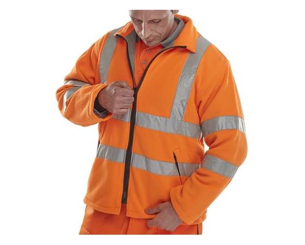 B-SEEN Hi-Vis Carnoustie Full zip Fleece - CARFQ