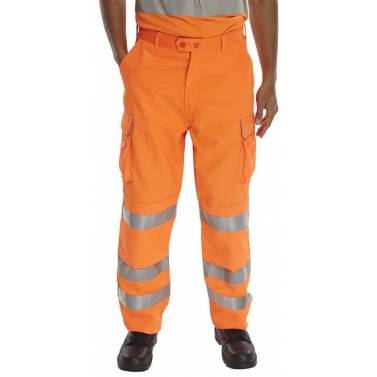 B-SEEN Orange Railspec Trousers RSTQ