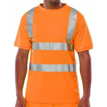 B-SEEN Hi-Vis Crew Tee Shirt - BSCNTSQ