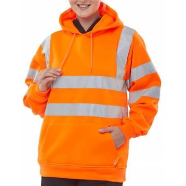 B-SEEN Hi-Vis Hooded Sweatshirt - BSSSHQ