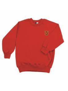 AJ840 - Red Crew Neck Sweatshirt