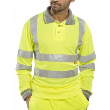 B-SEEN Hi Vis Polo Shirt - BPKSLSENSY