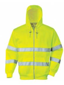 Portwest Hi-Vis Zip Front Hoodie - B305