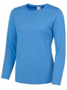 CWR - AWDis Sapphire Ladies Long Sleeve Cool T Shirt - JC012