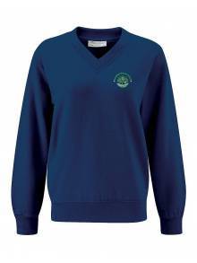 GREENFIELD- Navy V-Neck Sweatshirt PSV