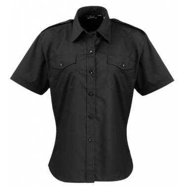 Premier Women's Short Sleeve Pilot Blouse - PR312Q