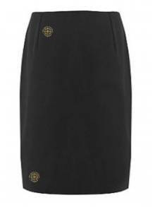 AJ147 - Black Straight Skirt