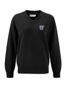 NCHS- Black V-Neck Sweatshirt