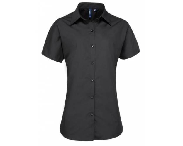 Premier Women's Supreme Poplin Short Sleeve Blouse - PR309Q