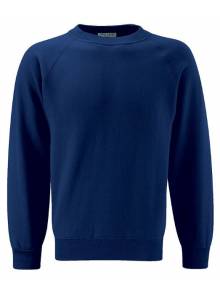 Plain Navy Crew Neck Sweatshirt - PSR