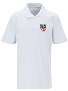 AJ889 - Adult White Polo Shirt BRIDGTOWN