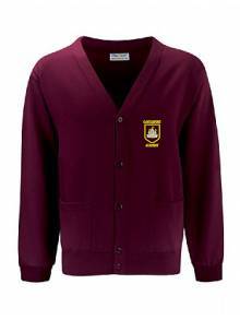 CASTLEFORT  - ADULT BURGUNDY CARDIGAN SWC