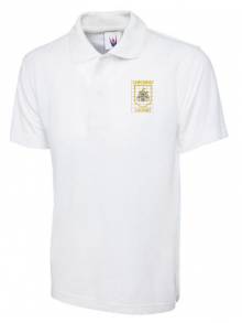 CASTLEFORT  - ADULT WHITE POLO SHIRT