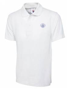 AJ007 - Adult White Polo Shirt