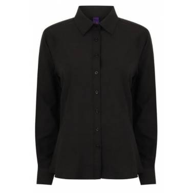 Henbury Women's Wicking Anti-Bacterial Long Sleeve Blouse - HB591Q