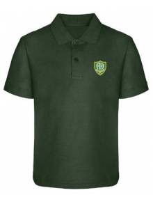 Childrens Bottle Green Polo Shirt - 3PC