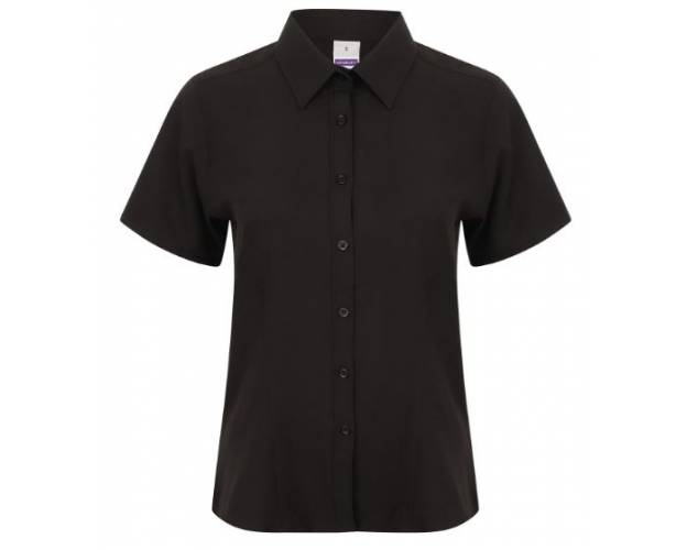 Henbury Women's Wicking Anti-Bacterial Short Sleeve Blouse - HB596Q