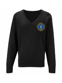 AJ025 - Black Unisex Jumper