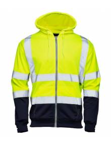 Supertouch Hi-Vis 2 Tone Zipped Hoodie - 318Q