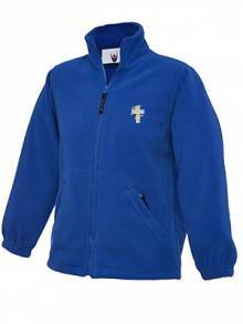 AJ576 - Royal Blue Full Zip Fleece Jacket